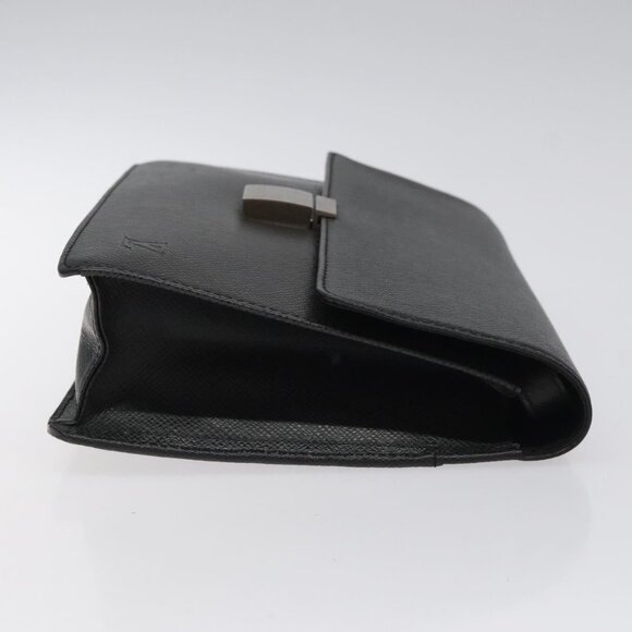 LOUIS VUITTON Taiga Selenga Clutch Bag Ardoise M30782 LV Auth 124910 - Picture 5 of 16